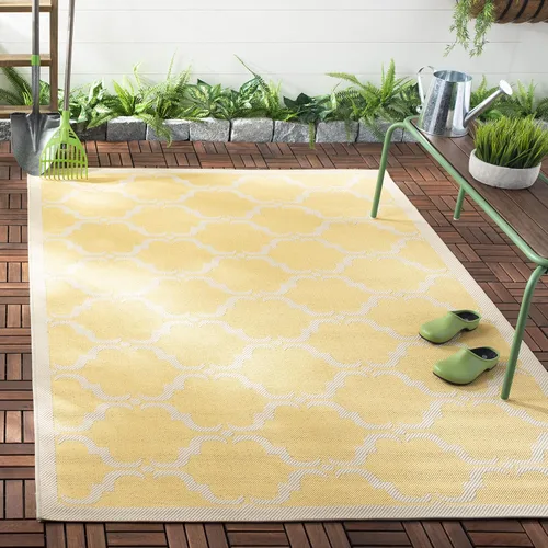 Vista 53 de SAFAVIEH Alfombra lavable al aire libre Courtyard Collection - 9 x 12 pies, beige y terracota, no desprende pelusa y fácil limpieza, ideal