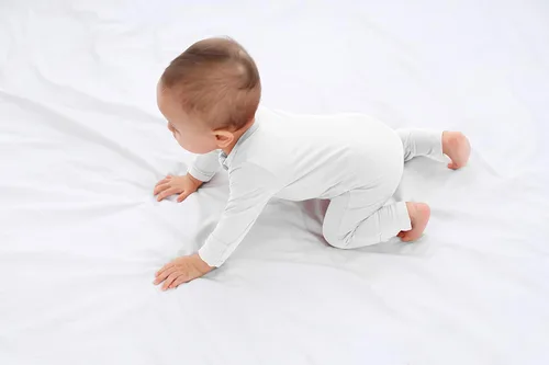 Vista 7 de GUISBY Mameluco de bambú para bebé, pijamas sin pies con cremallera de 2 vías
