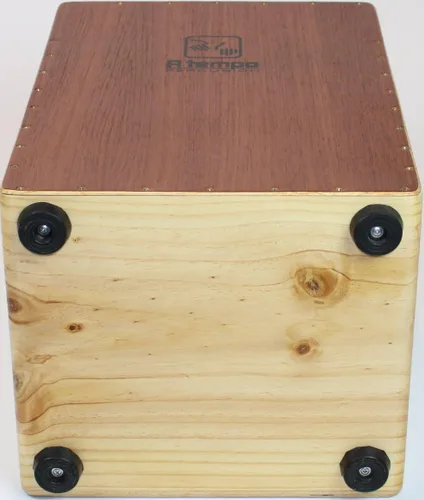 Vista 4 de A Tempo Percussion Cajón, Bronceado (CJ-BASIC-01)