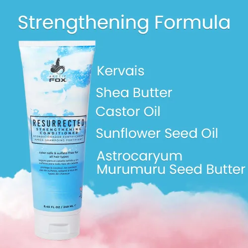 Vista 4 de ARCTIC FOX Acondicionador Resurrected - Color Safe Sin Sulfato 8.45 fl oz Protección del color y control de brillo, hidratación y encrespamiento