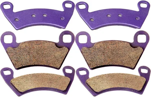 Vista 3 de SCITOO FA354, FA452 Pastillas de freno para Polaris Ranger 400 2010-2013 pastillas de freno delanteras y traseras de fibra de carbono