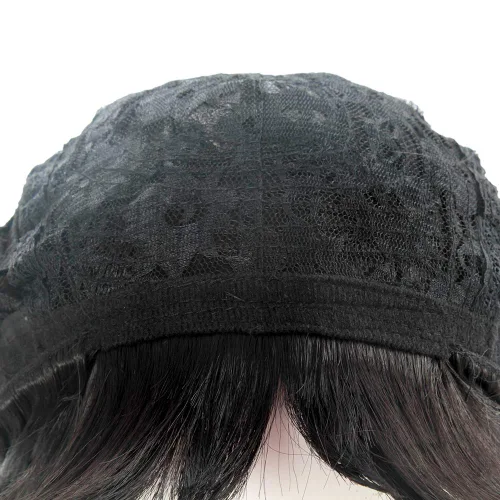 Vista 5 de ROLECOS Kaguya Shinomiya Cosplay peluca japonesa anime fiesta peluca negro ML338