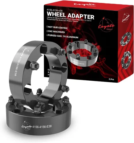 Vista 5 de Wheel Accessories Parts 2 piezas de espaciadores de rueda para ATV UTV de 4 en 156 mm 4x156 mm, 1 pulgada de espesor, 130 mm de buje, perno de rosca