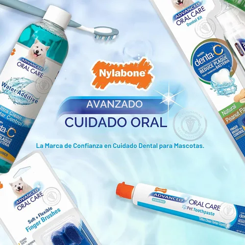 Vista 6 de Nylabone Advanced Oral Care Espuma Dental para Mascotas, Removedor de Sarro y Refrescante de Aliento para Perros, Limpieza de Dientes de Perro, 4 oz.