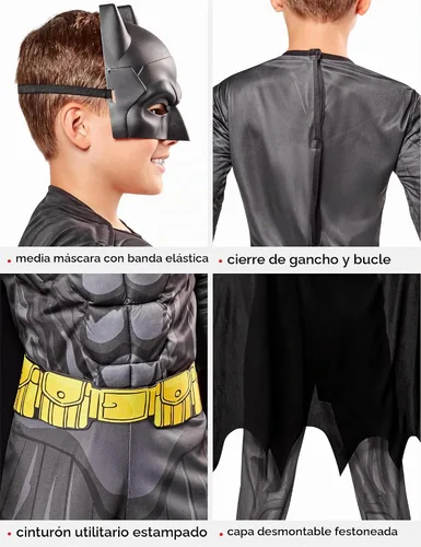 Vista 5 de Rubies en Party City DC Comics Superheroes: Disfraz de Batman
