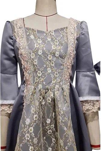 Vista 5 de Vestido medieval para mujer, vestido de baile victoriano, disfraz renacentista de los años 1800, vestido de reina, vestido de princesa, vestidos