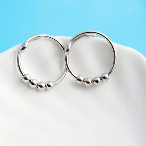 Vista 5 de HUASAI Anillo de ansiedad para mujer anillo de alivio de ansiedad anillos para aliviar el estrés y la ansiedad para mujeres y hombres