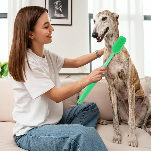 Vista 5 de Paquete de 2 cepillos de dientes gigantes de 15.75 x 1.57 pulgadas, cepillos de baño de gran tamaño, artículo de comedia enorme para accesorio