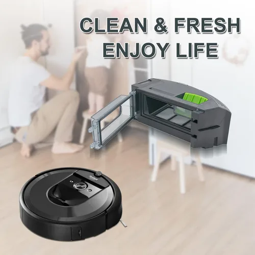 Vista 6 de ilovelife Caja de basura de repuesto para iRobot Roomba i3 i3+ i4 i6 i6+ i7 i7+ i8 i8+/Plus E5 E6 E7 J7 Serie I, E y J Aspiradora con eliminación