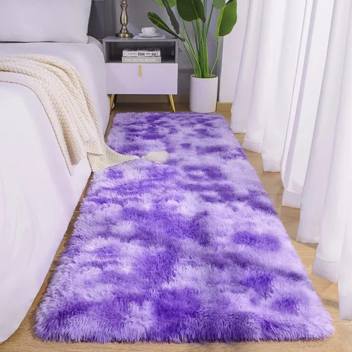 Vista 21 de AROGAN Alfombras suaves de 2 x 4 pies para dormitorio, alfombra mullida de felpa, alfombra peluda que no desprende para guardería, habitación
