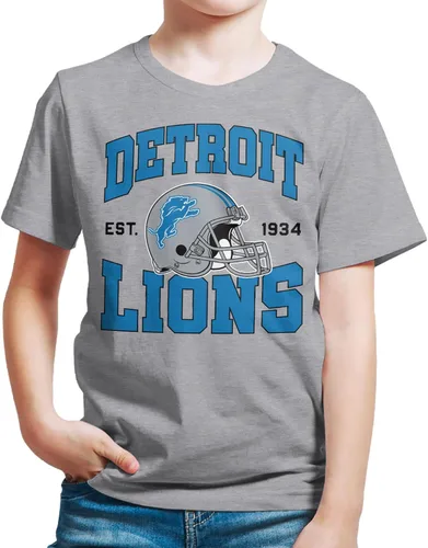 Vista 9 de Junk Food Clothing x NFL - Casco de equipo - Camiseta de manga corta para niños y niñas con licencia oficial de la NFL