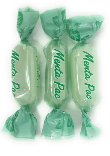 Vista 2 de Mangini Caramelo, Menta (dulce de menta) (1 bolsa) 2.2 libras