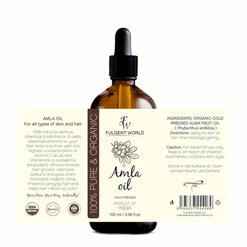Vista 2 de Aceite Amla 100% puro orgánico para cabello 3.4 fl oz (3.38 fl oz)