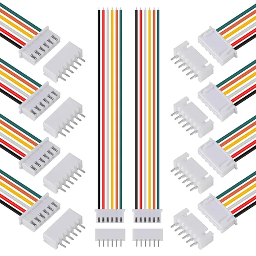 Vista 15 de ACEIRMC XH - Juego de conectores JST-XH, 10 pares de conectores macho y hembra, conector de conector macho y hembra de 0.100 in, 10 pines, con cable