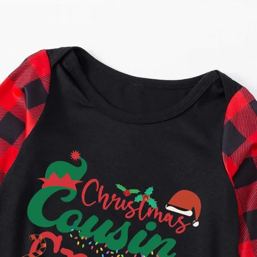 Vista 6 de ADJHDFH Pijamas de Navidad a juego para parejas, pijamas de Navidad familiares a juego para niños, trajes cálidos de Navidad con estampado a cuadros