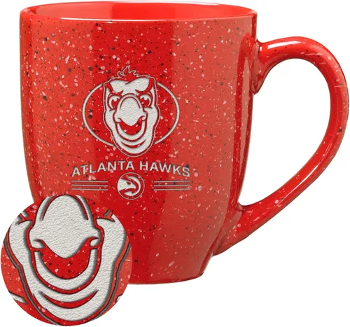 Vista 109 de Rico Industries NBA 16 oz Team Color Laser Engraved Speckled Ceramic Coffee Mug 3-Color del