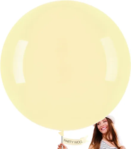Vista 123 de PartyWoo Globos color nude, 50 globos bohemios de color albaricoque de 5 pulgadas, globos beige para guirnalda de globos o arco de globos como