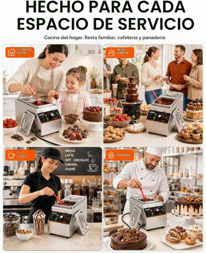 Vista 7 de WantJoin El chocolate que modera la capacidad del tamaño 9 libras del Plateado