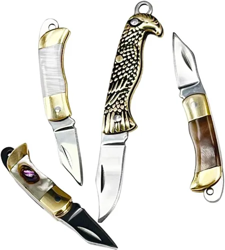 Vista 7 de Cuchillo de bolsillo en miniatura Miniature Gadgets, Eastern Delights EDC herramienta de corte con cuchilla multifunción ultra más pequeña