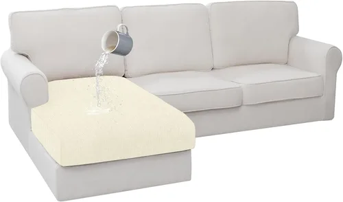 Vista 14 de Fundas de cojín impermeables para sofá, funda elástica lavable con diseño elástico antideslizante, protector de muebles para mascotas y niños