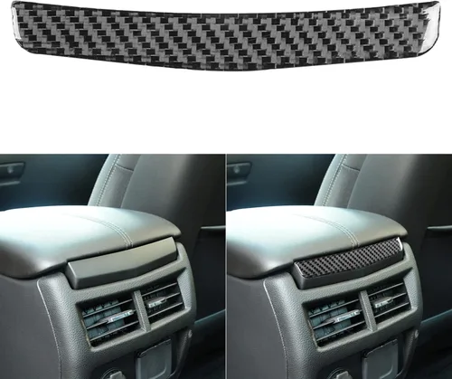 Vista 8 de NVCNX Fibra de Carbono Premium Real para Automóvil, Caja de Almacenamiento del Reposabrazos de la Consola Central, Tira Pegatina Calcomanía
