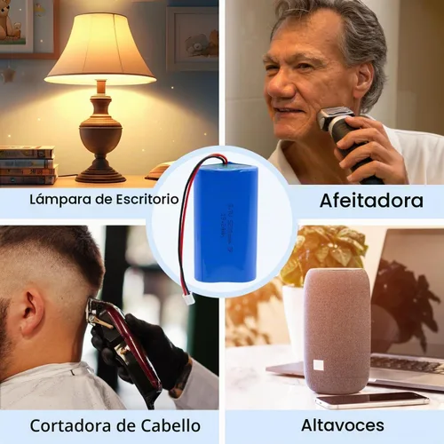 Vista 6 de Paquete de batería de iones de litio de 5200mAh 3.7V, batería recargable de Li-ion con conector JST-PH de 2.0mm 2Pin, baterías de 3.7 voltios