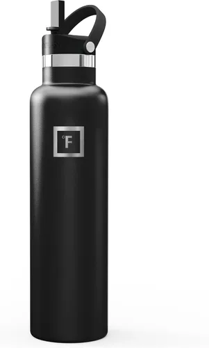Vista 33 de IRON °FLASK Botella de agua de boca estrecha de 24 onzas con boquilla Aurora