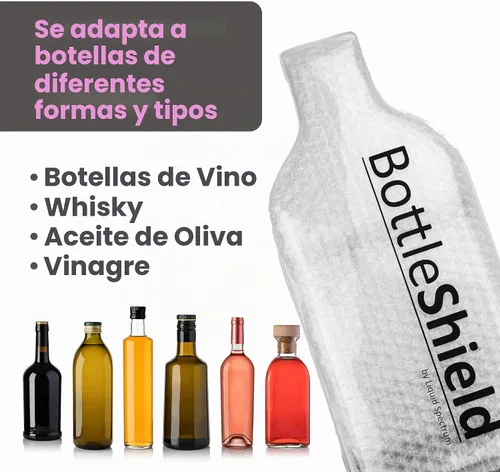Vista 7 de Bottle Shield - Bolsa de viaje reutilizable con protector de vino (paquete de 3) – Funda de envío de botellas irrompible, a prueba de fugas