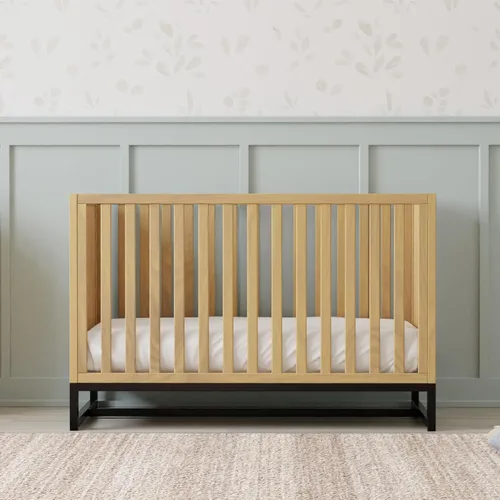 Vista 2 de DaVinci Cuna convertible Ryder 3 en 1 en miel, certificado Greenguard Gold