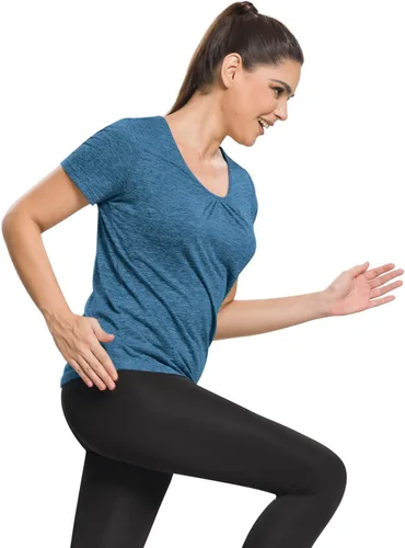 Vista 15 de MISS FORTUNE Active Wear Yoga Top Cool Dry Workout Shirt Ropa de ejercicio