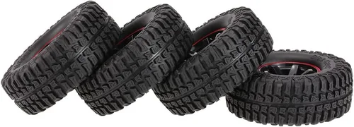 Vista 9 de Goolsky 4 piezas AUSTAR ax-3020 C 1.9 pulgadas Escala 1/10 neumáticos con llanta de rueda para 1/10 D90 SCX10 CC01 RC Rock Crawler, Rojo