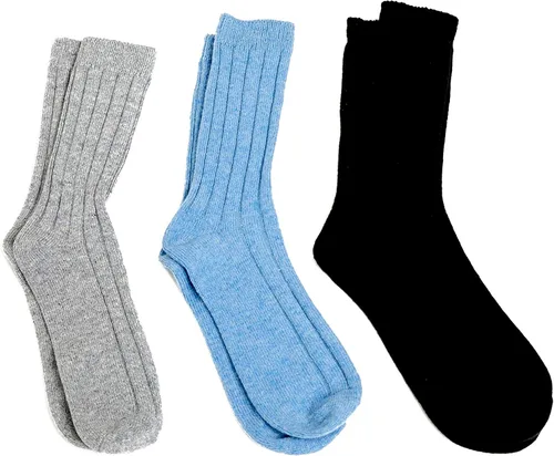 Vista 2 de State Cashmere Unisex 100 Pure Cashmere Super Soft Bed Cuff Socks