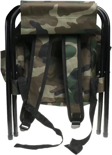 Vista 9 de Jili Online - Mochila de pesca para caza con taburete