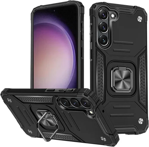 Vista 17 de HNHYGETE Funda para Samsung S23 con protector de pantalla HD: [grado militar de 20 pies probada en caídas] Funda protectora a prueba de golpes