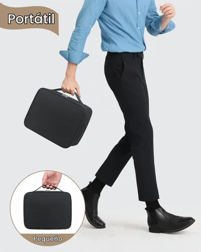 Vista 6 de Meiiy Bolsa de herramientas de peluquería, bolsa grande para cortar pelo, negro