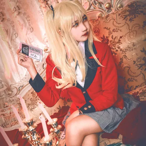Vista 7 de Disfraz de Halloween para mujer, disfraz de Runa Yomozuki, cosplay de Runa de anime, cosplay de Halloween, uniforme escolar, conjunto completo