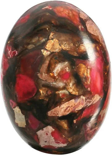 Vista 10 de rockcloud, piedras ovales semi-preciosas de sedimento marino (Jaspe del Mar) para hacer joyas
