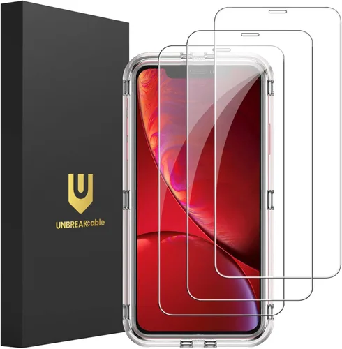 Vista 10 de UnBREAKcable - Protector de pantalla para iPhone 11 Pro/X/XS, vidrio templado (3 unidades) Vidrio templado de alta calidad 9H, fácil instalación