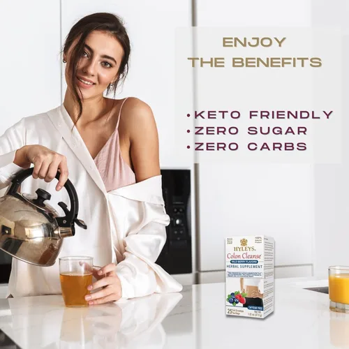 Vista 8 de Hyleys Colon Cleanse Tea Sabor Acai Berry - 25 bolsas de té (paquete de 1)