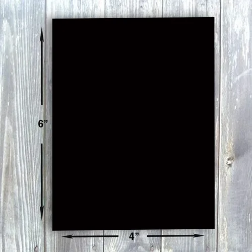 Vista 2 de Hamilco Papel grueso de cartulina de color negro, invitaciones de felicitación en blanco y tarjetas de índice, plano de 4 x 6 pulgadas, peso pesado