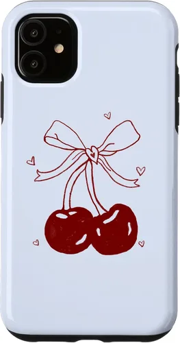 Vista 8 de Cherri Ties Baby Blue Cherry Bow Case for iPhone 17