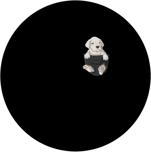 Vista 3 de Dogo Argentino en el pecho bolsillo perro PopSockets intercambiable PopGrip