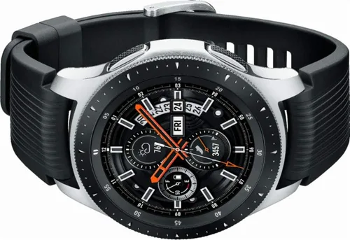 Vista 6 de SAMSUNG Reloj Galaxy Bluetooth 1.811 in (Plata) con Cargador Extra