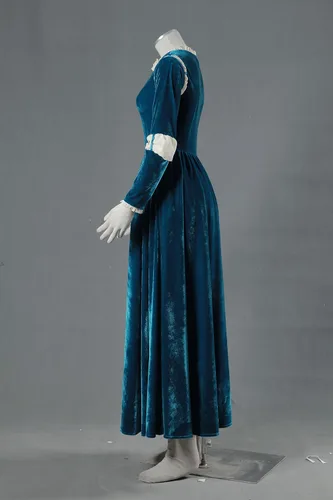 Vista 8 de OURCOSPLAY US Talla para el piso de longitud de la princesa valiente vestido de Mérida Cosplay vestido y carcaj