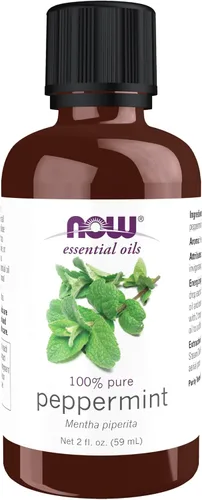 Vista 9 de Aceites esenciales NOW, aceite de menta, esencia de aromaterapia vigorizante, destilado al vapor, 100% puro, vegano, tapa a prueba de niños, 1 onza