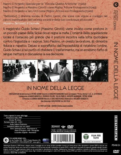 Vista 3 de in nome della legge (dvd) italian import