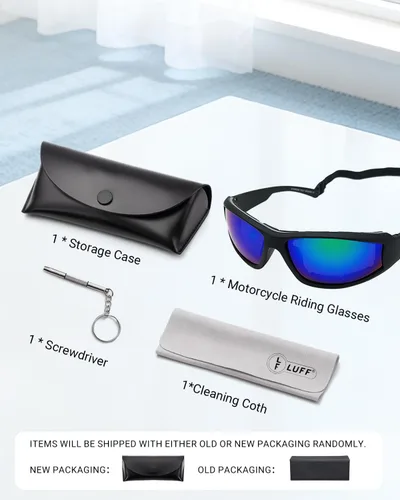 Vista 6 de LUFF UV400 Outdoor Riding Sunglasses for Men, Protects Your Eyes from Glare Verde