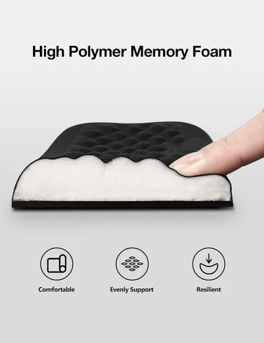 Vista 7 de Vaydeer Reposamuñecas para teclado y mouse, juego de almohadillas ergonómicas de soporte de muñeca para computadora, cojín de brazo de espuma