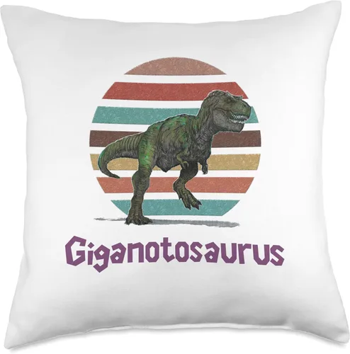 Vista 4 de Giganotosaurus Retro T rex - Cojín prehistórico para el Día del Padre