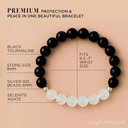 Vista 5 de Curación de cristal hecha a mano de primera calidad, regalo de cuentas de piedras preciosas para hombres y mujeres